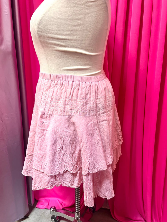 2000s Floaty Faerie Handkerchief Skirt - XL (very stretchy)