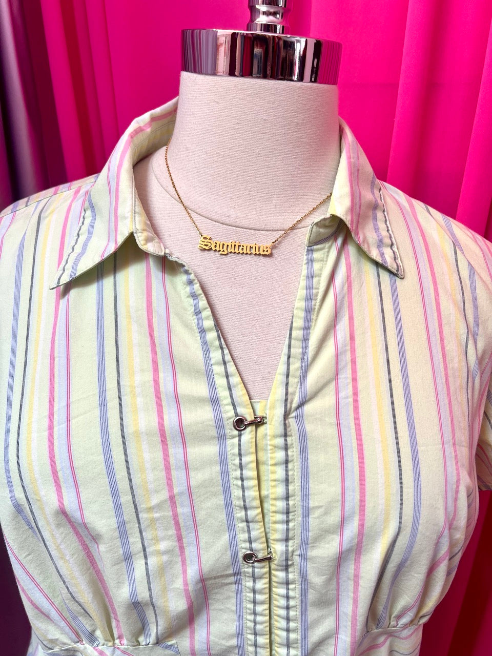 90s Stripes and Buckles Blouse - 22