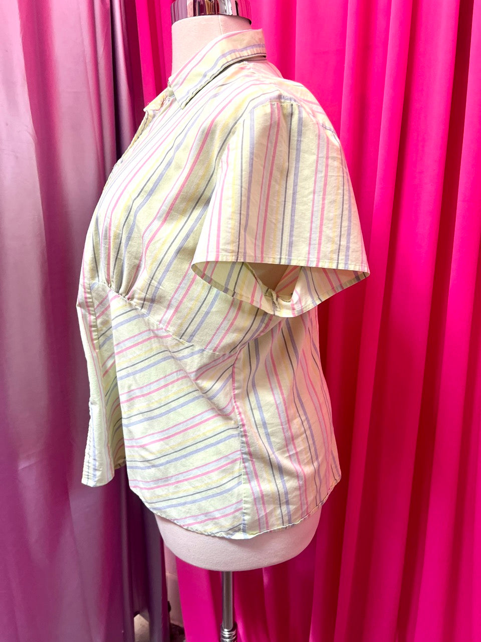 90s Stripes and Buckles Blouse - 22