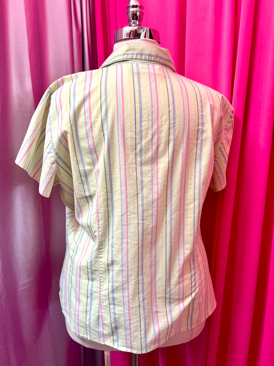 90s Stripes and Buckles Blouse - 22