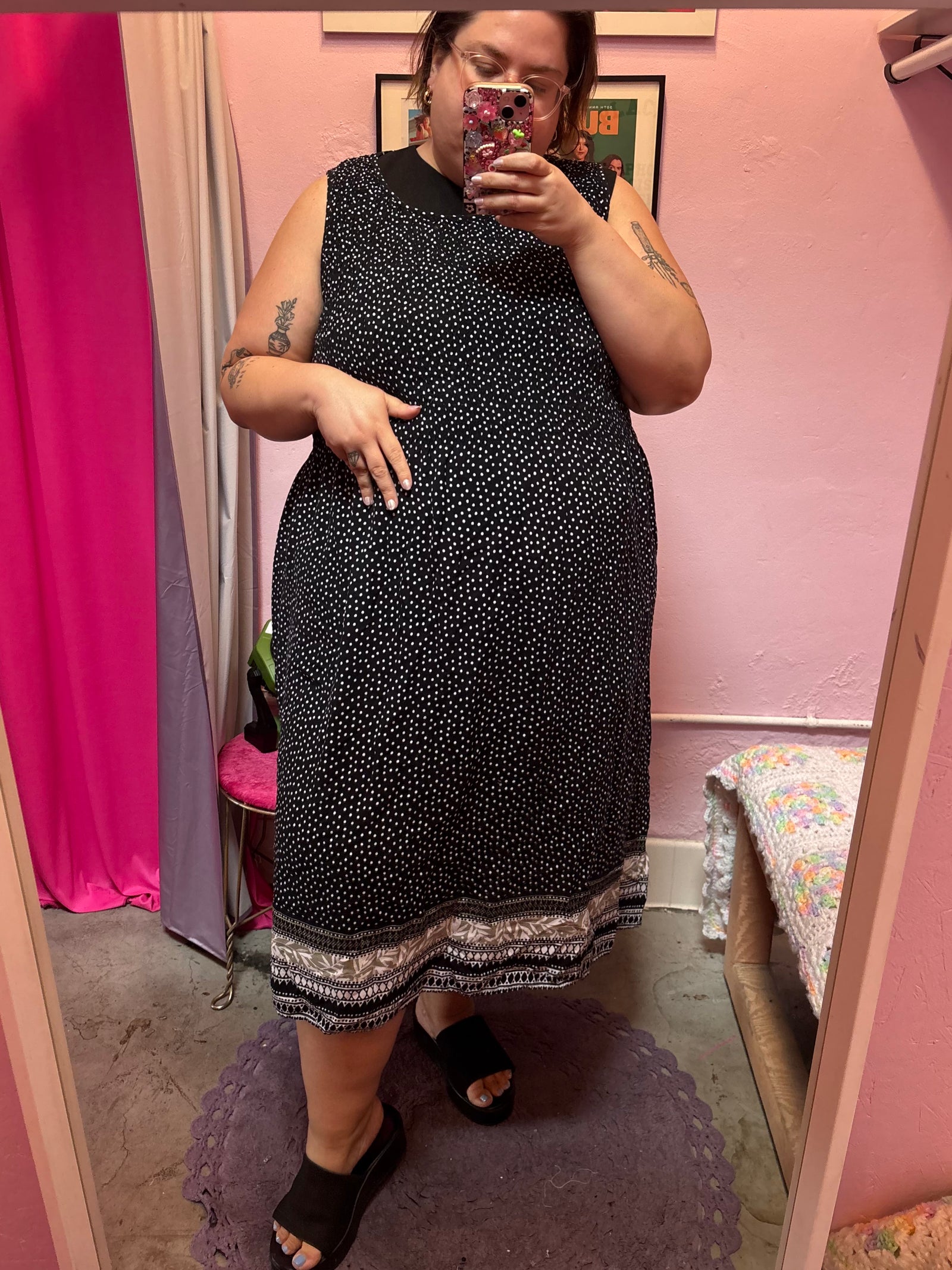 90s Polka Dots Please Dress - Size 3X/4X