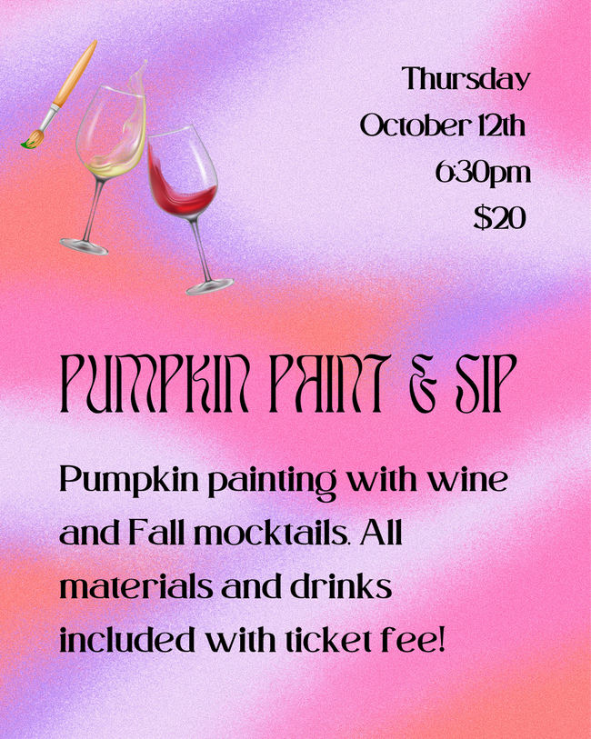 Event - Pumpkin Paint and Sip