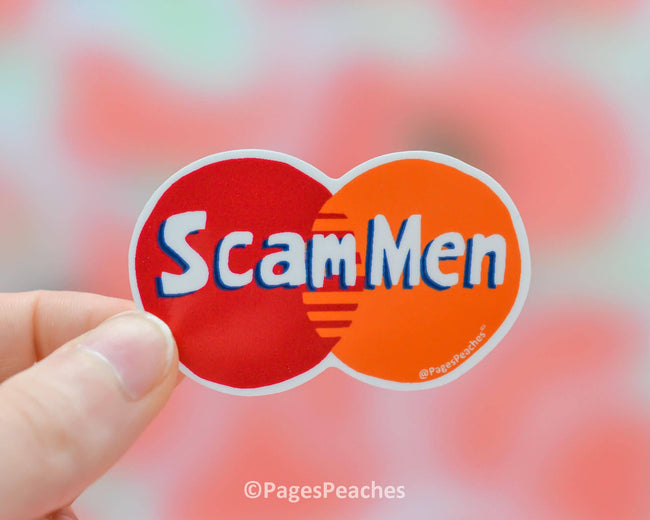 Scam Men Sticker