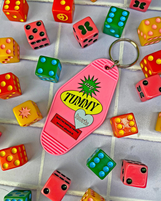 Tummy Ache Motel Keychain
