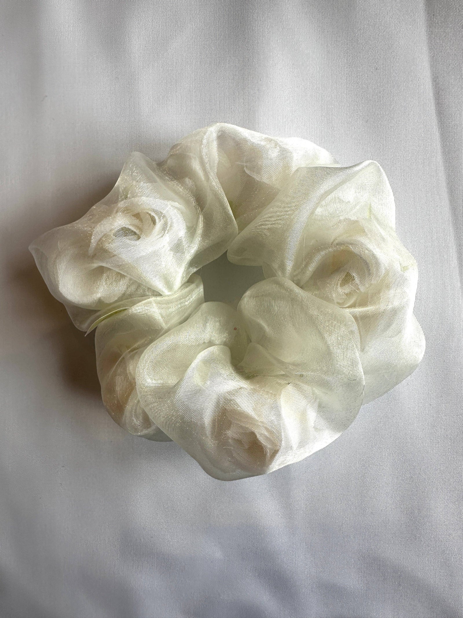 Mini Sheer Rose Stuffed Scrunchie