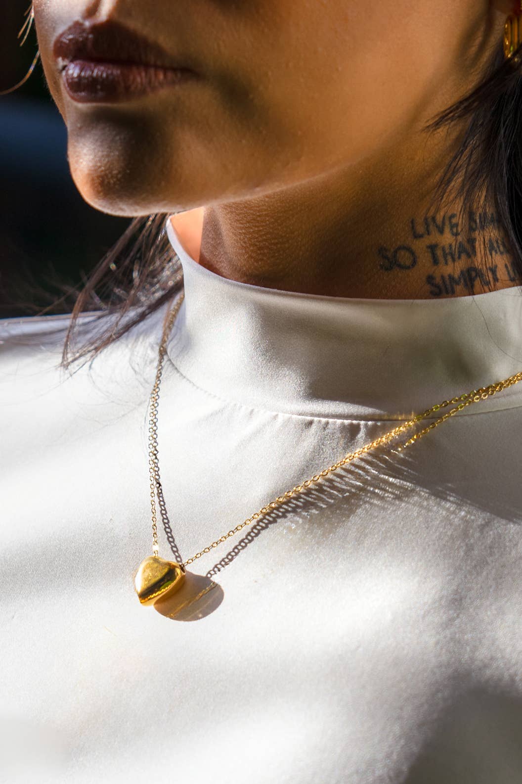 Can't Heartly Wait Mini Necklace - 18k Gold Plated