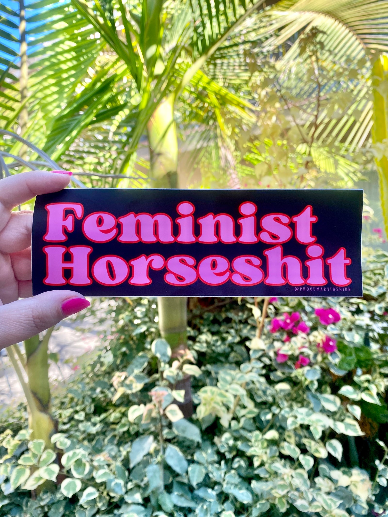 Feminist Horseshit Bumper Sticker