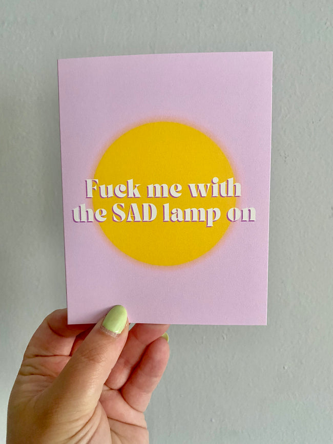 SAD Lamp Love Card