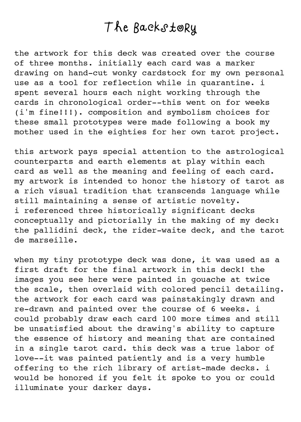 Gentle Thrills Tarot Deck