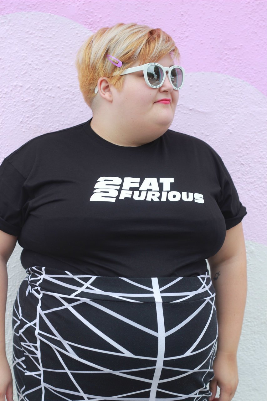 2 Fat 2 Furious White Tee (other colors available)