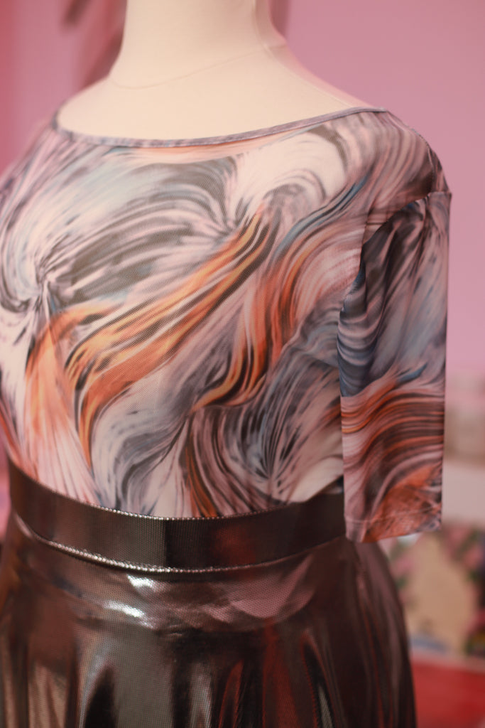 Liquid Mesh Crop Top