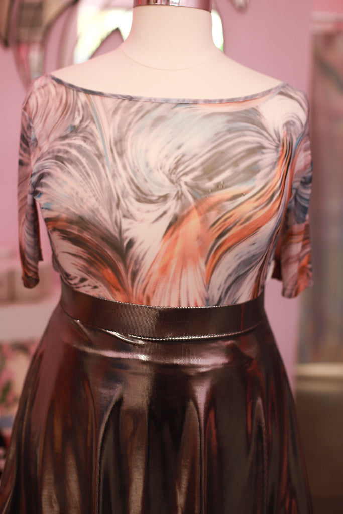 Liquid Mesh Crop Top