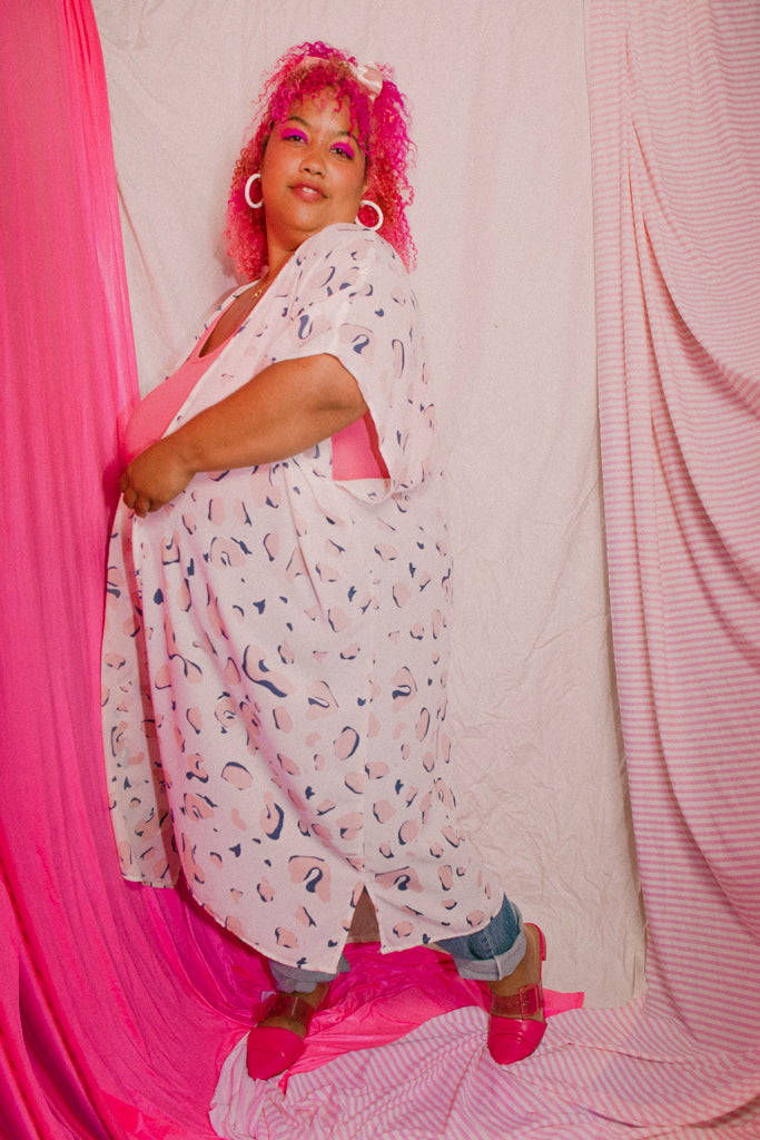 Cotton Candy Abstract Duster