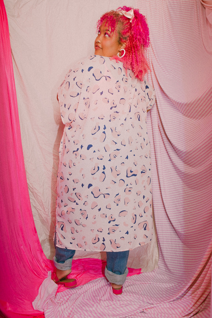 Cotton Candy Abstract Duster