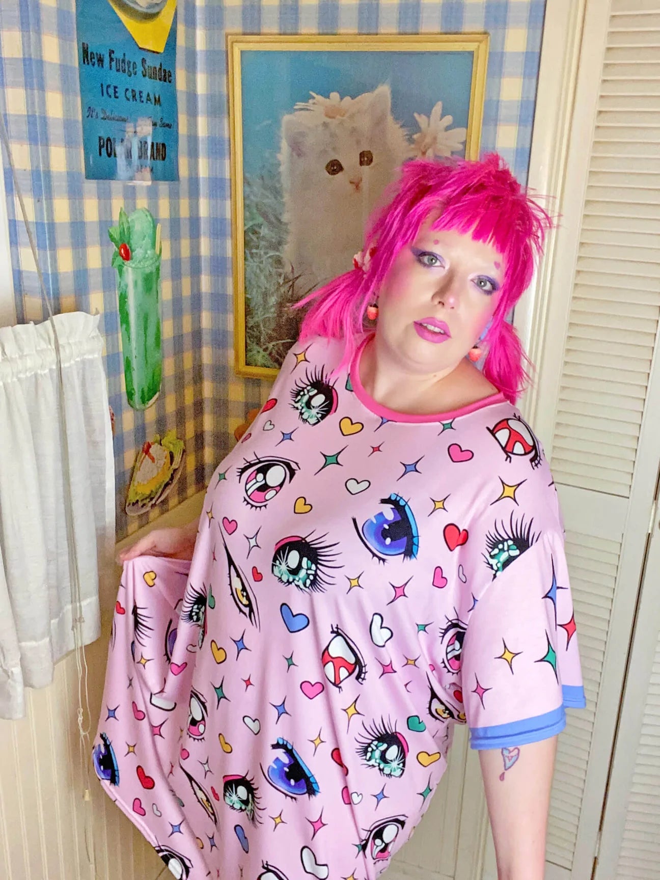 Eyes on Me T-Shirt Dress