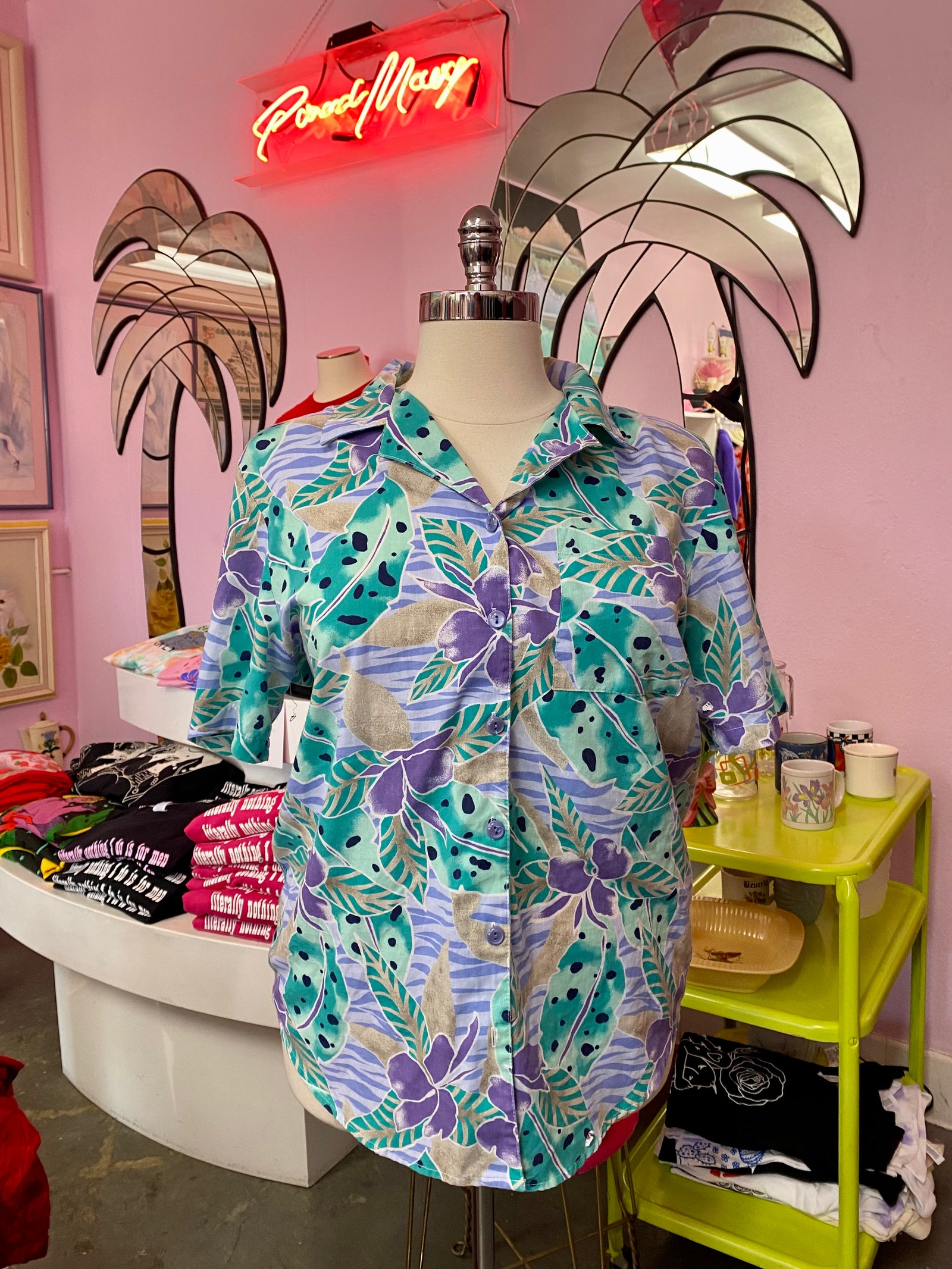 90’s Tropical Button Down