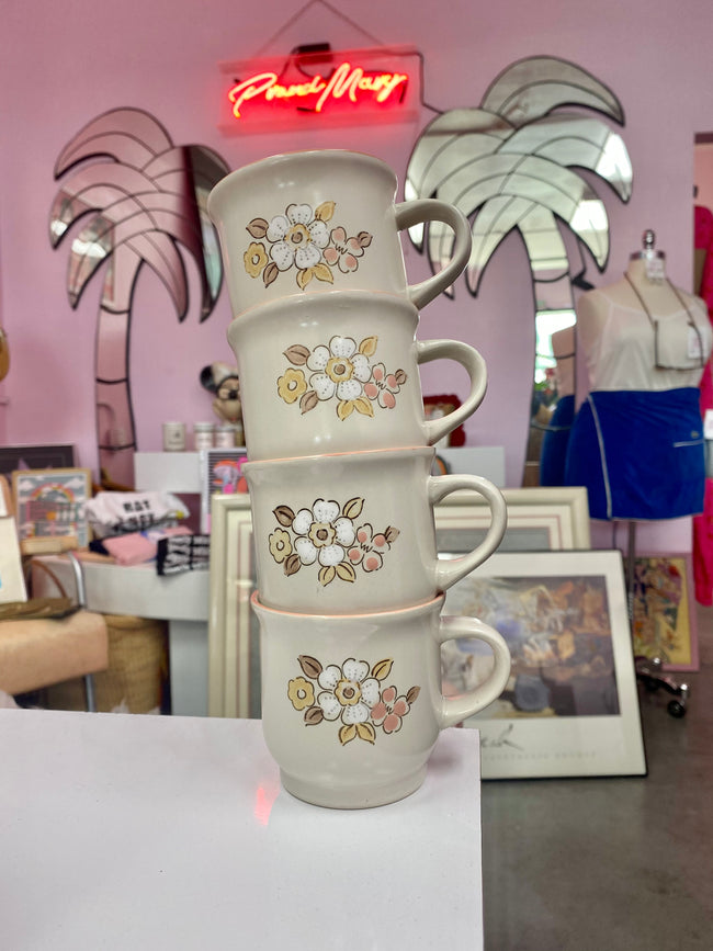 1970’s Pastel Stoneware Mug Set - Locals Only