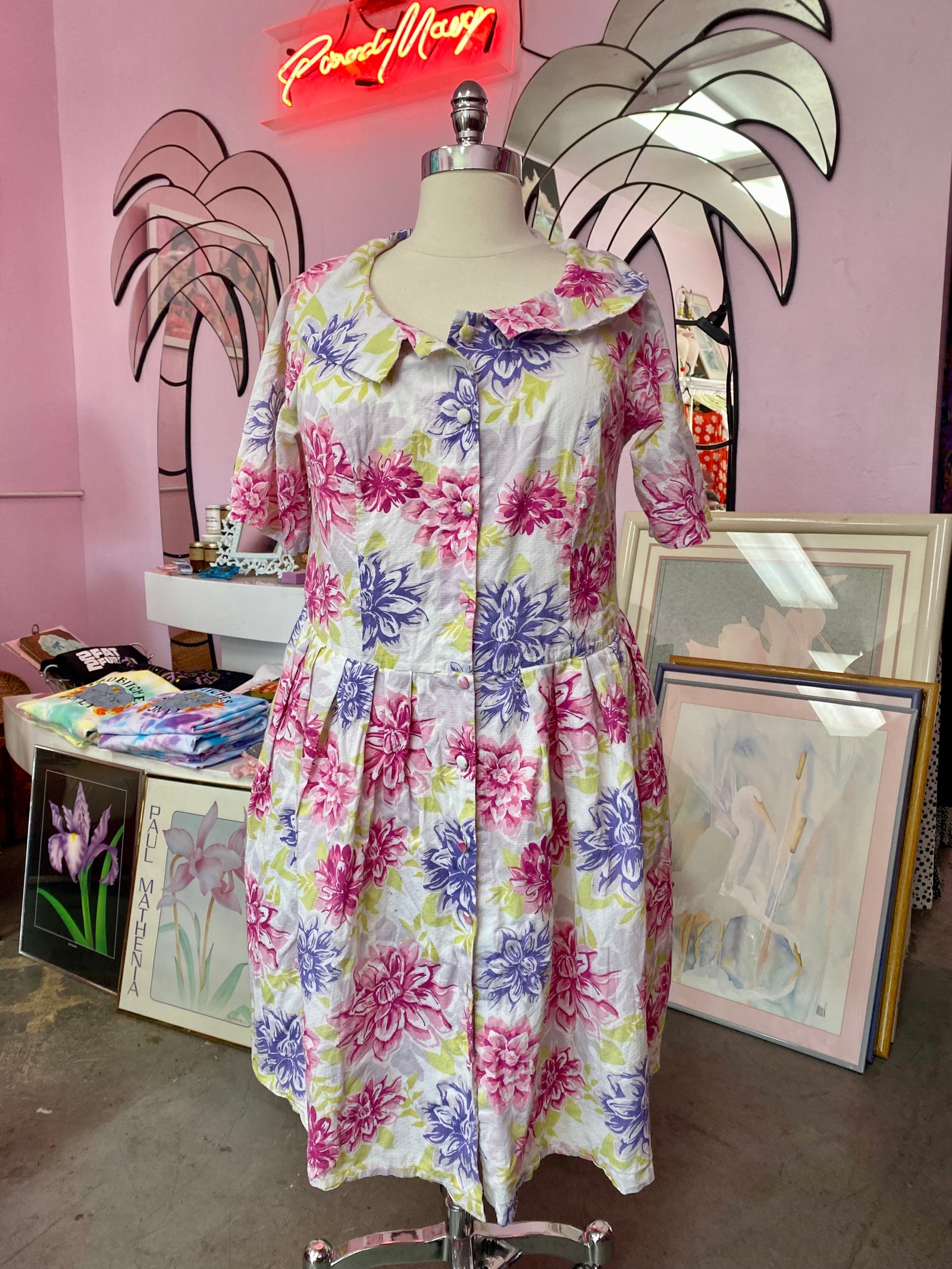 Neon Mum Cotton Dress by Eshakti
