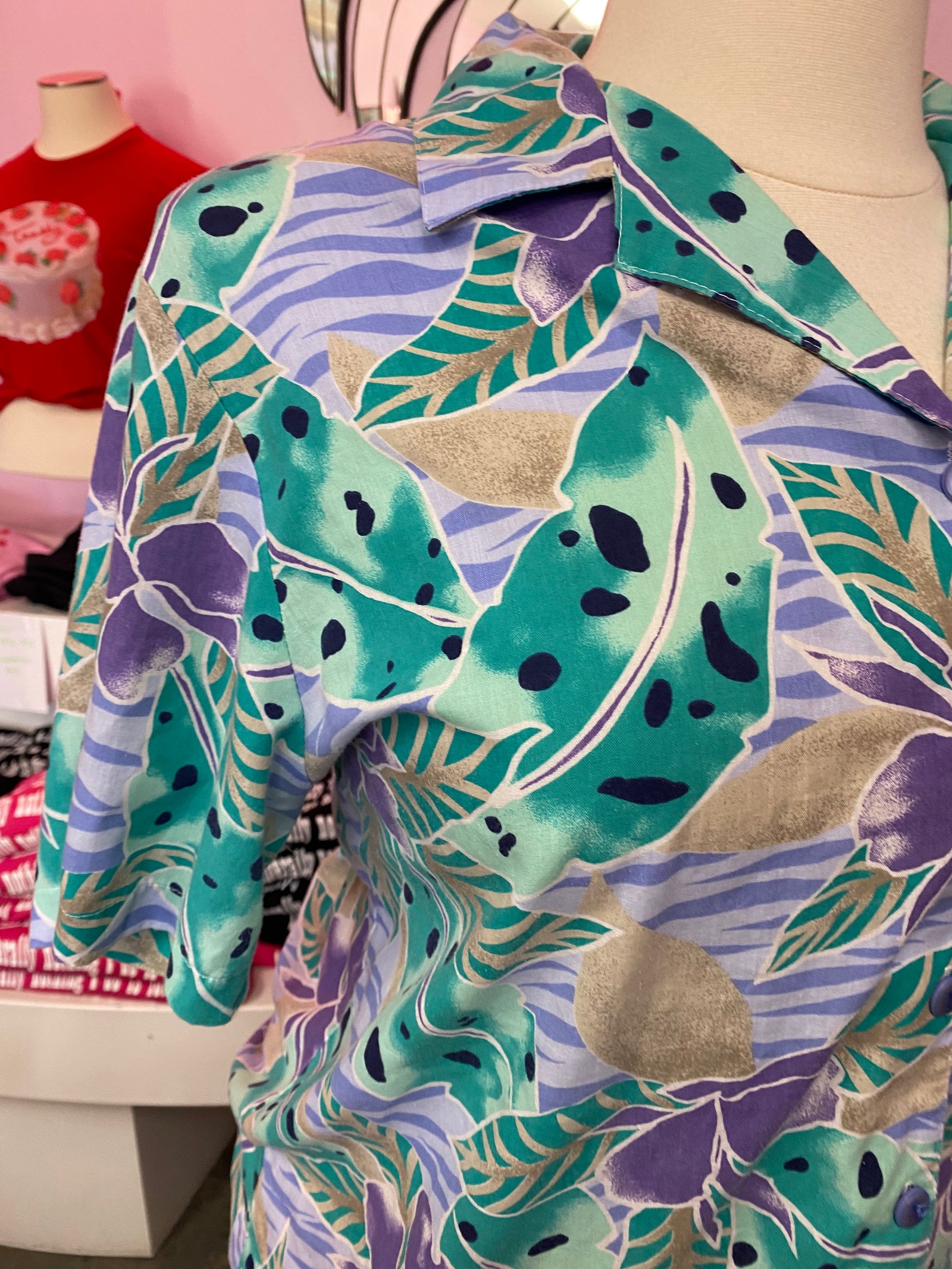 90’s Tropical Button Down