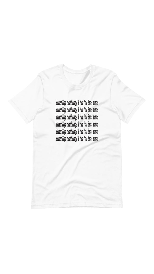 Literally Nothing Tee - White or Pink DTG