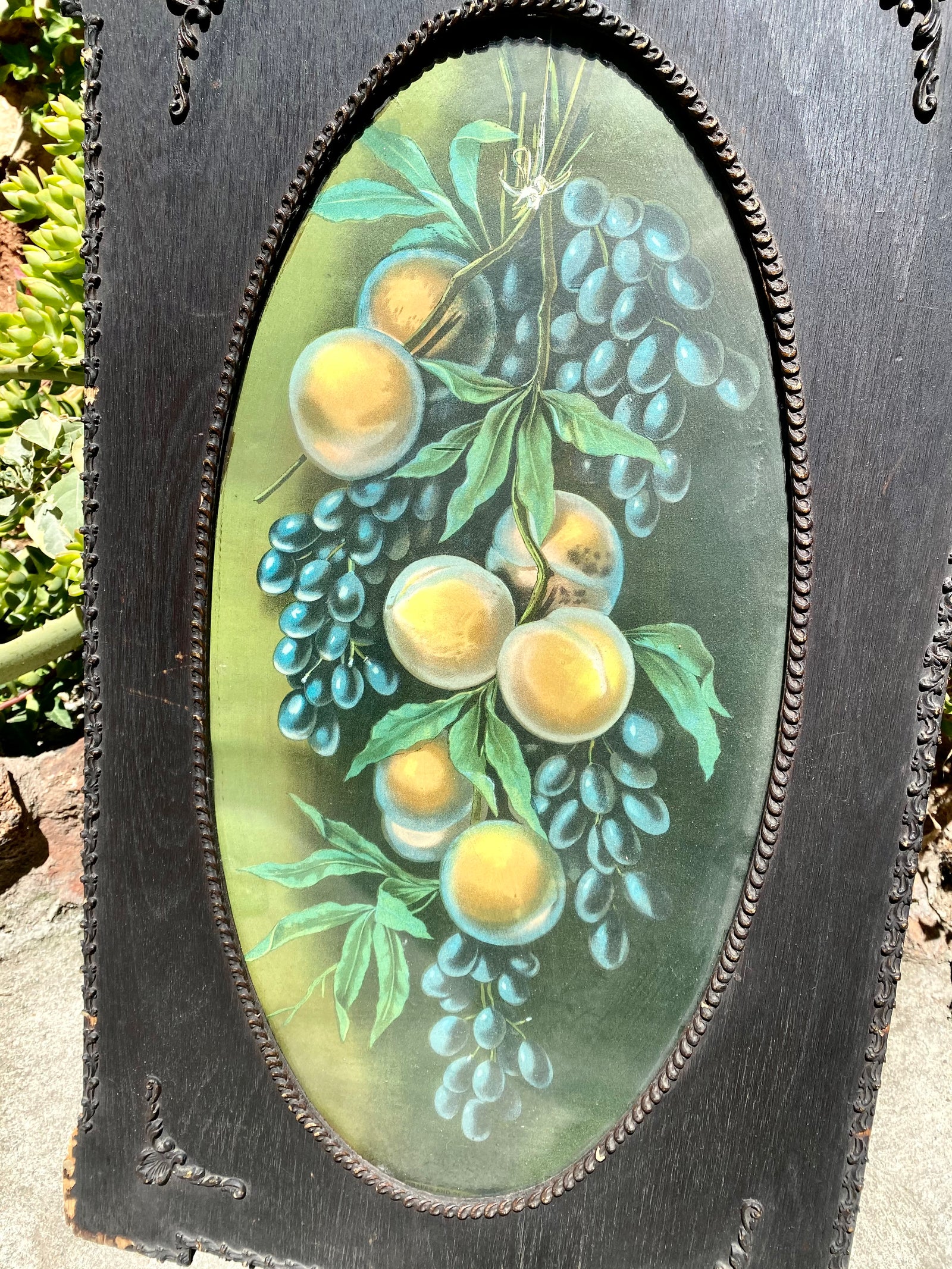 Antique Gothic Framed Fruit Print - Locals Only