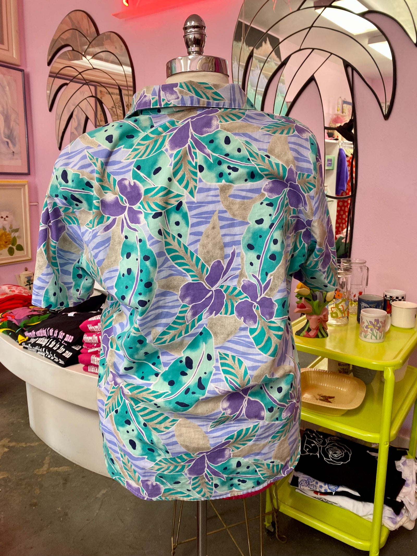 90’s Tropical Button Down