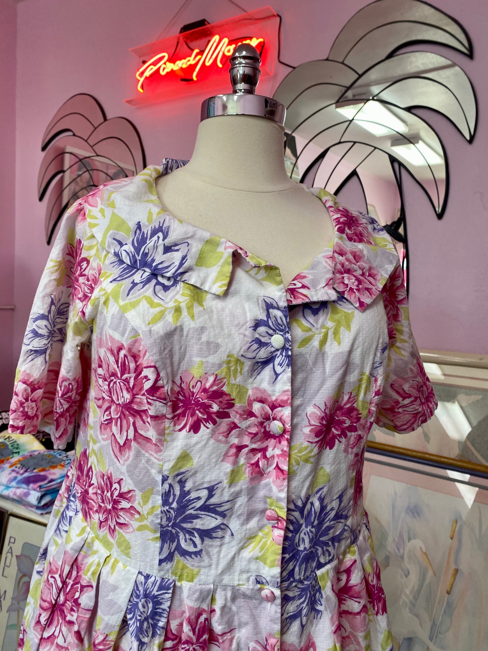 Neon Mum Cotton Dress by Eshakti