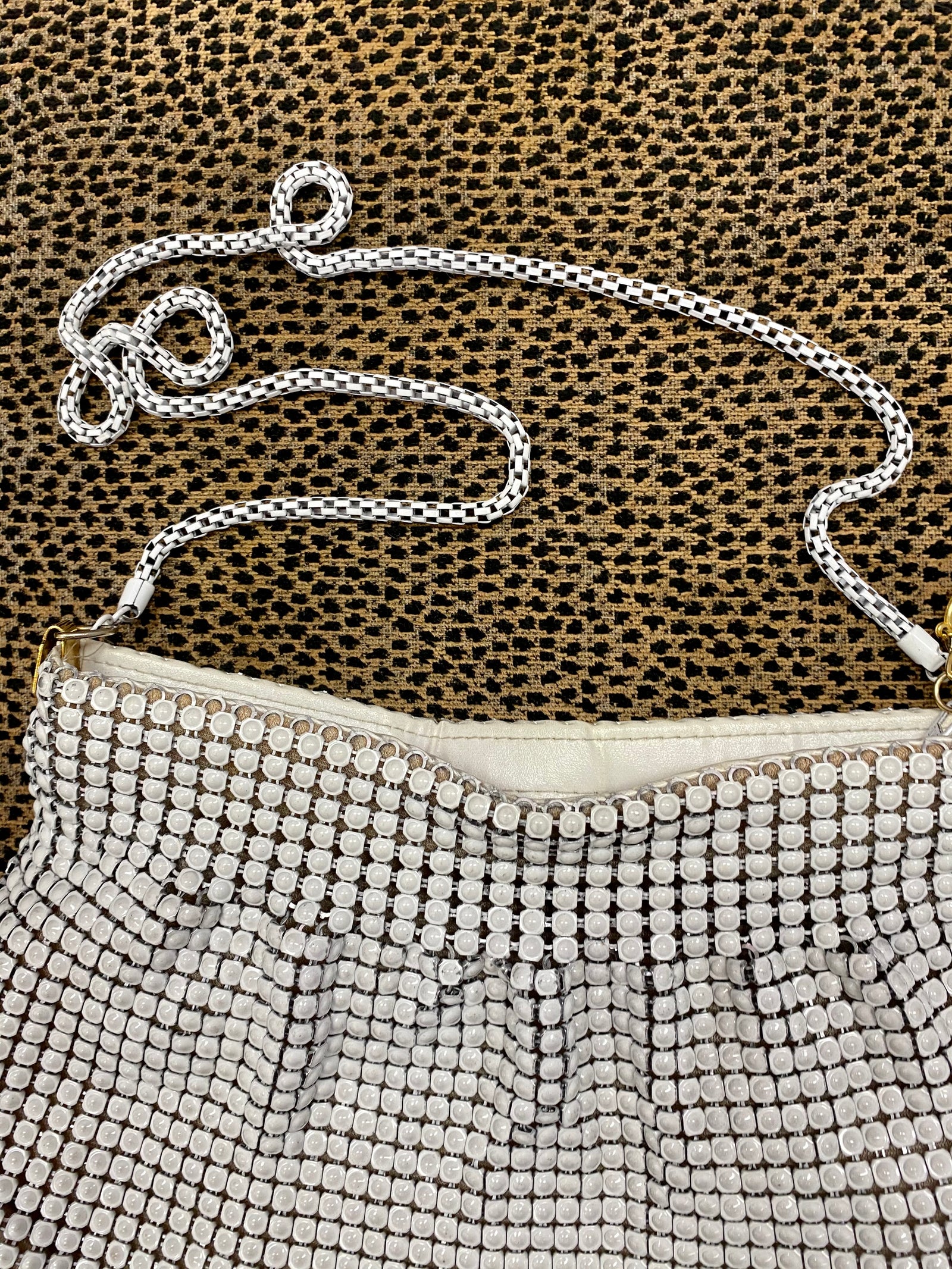 Vintage Chainlink Purse with Satin Lining