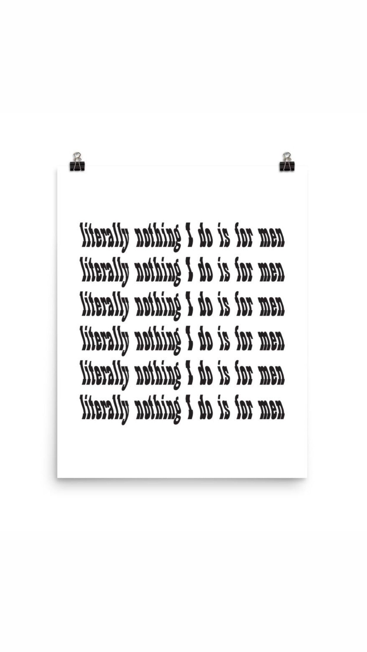 Literally Nothing Print