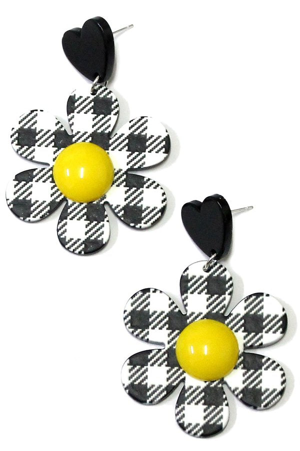 Gingham Daisy Drops