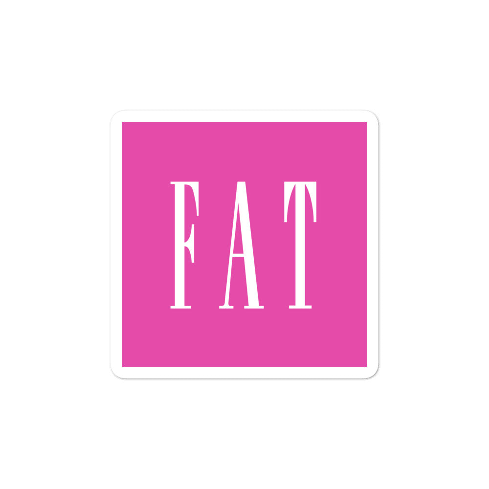 Fat, Inc Sticker in Pink
