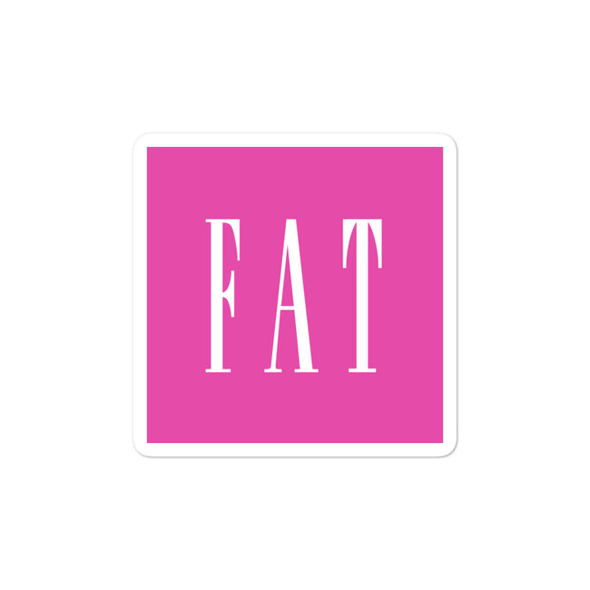 Fat, Inc Sticker in Pink