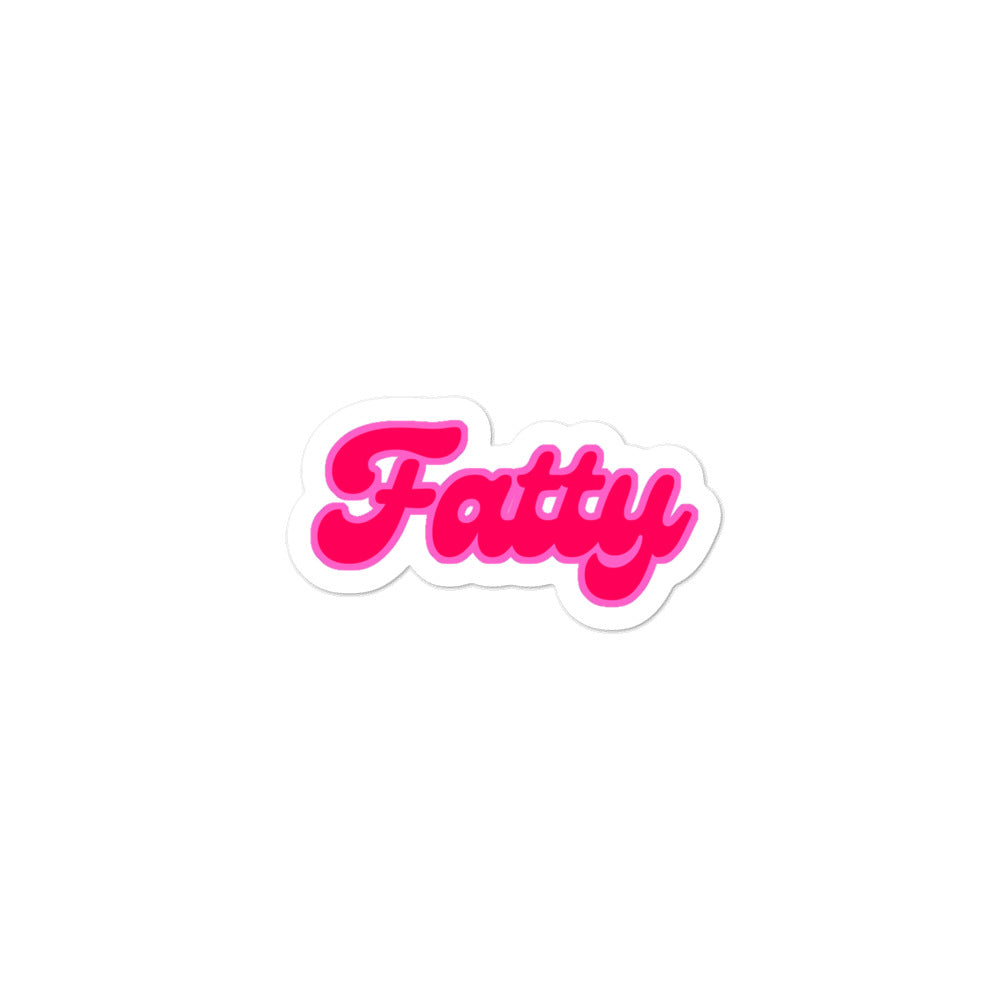 Fatty Vinyl Sticker