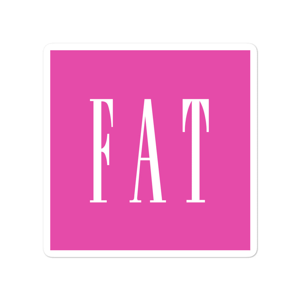 Fat, Inc Sticker in Pink