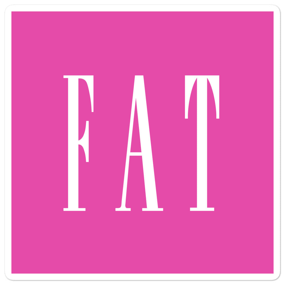 Fat, Inc Sticker in Pink