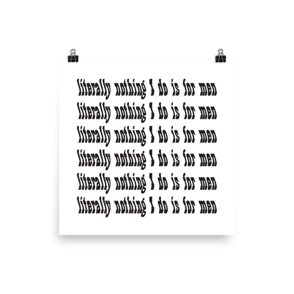 Literally Nothing Print