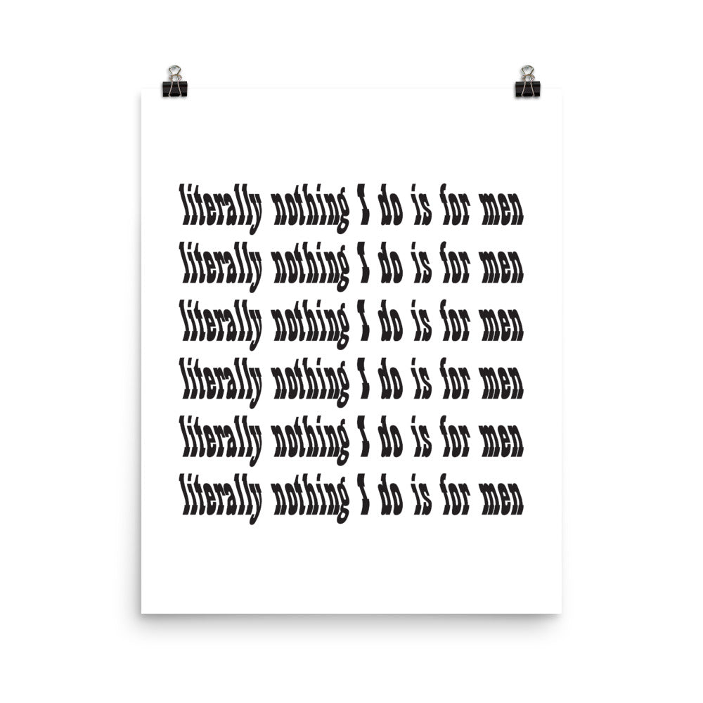 Literally Nothing Print