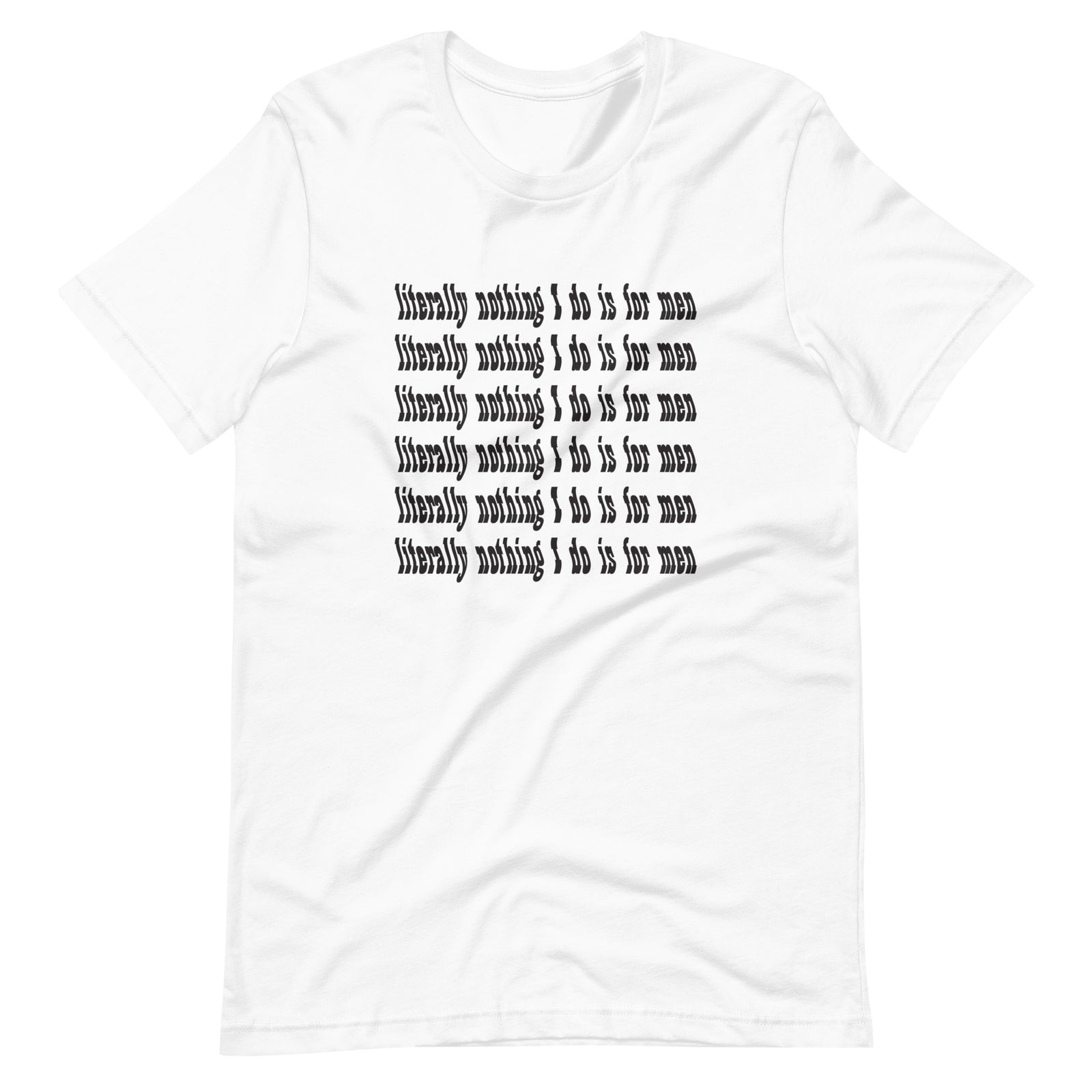 Literally Nothing Tee - White or Pink DTG