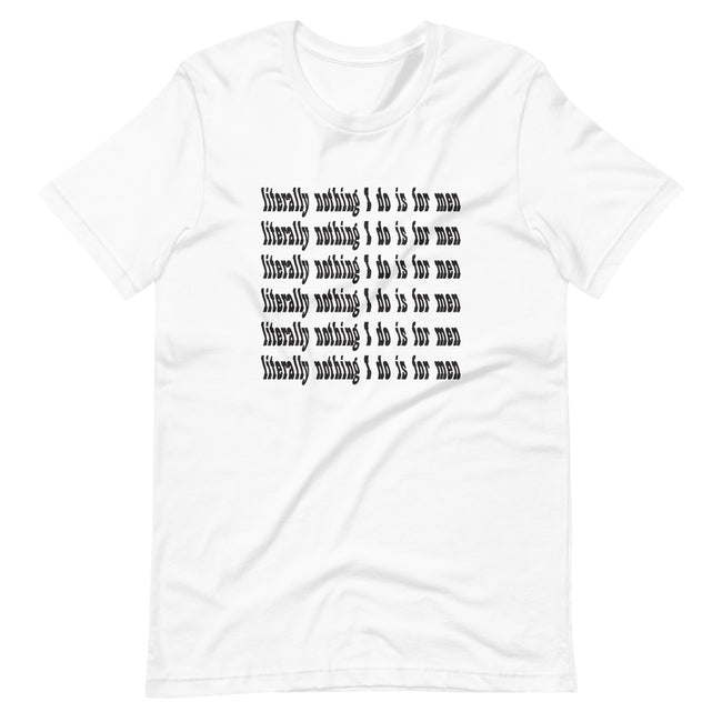 Literally Nothing Tee - White or Pink DTG