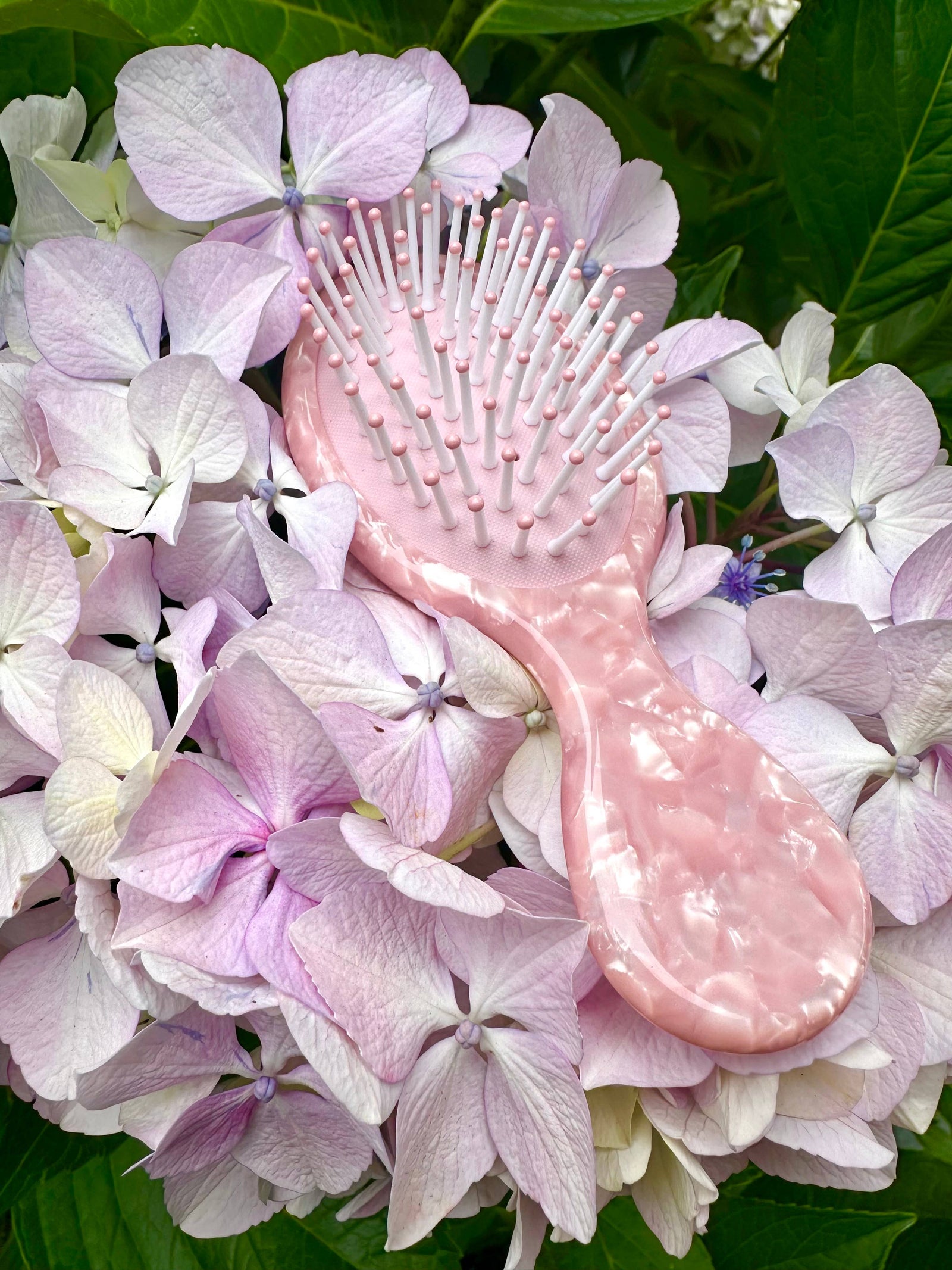 Cunty Mini Pink Travel Hairbrush - Eco Friendly!
