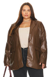 Revolve Faux Leather Jacket - 0X