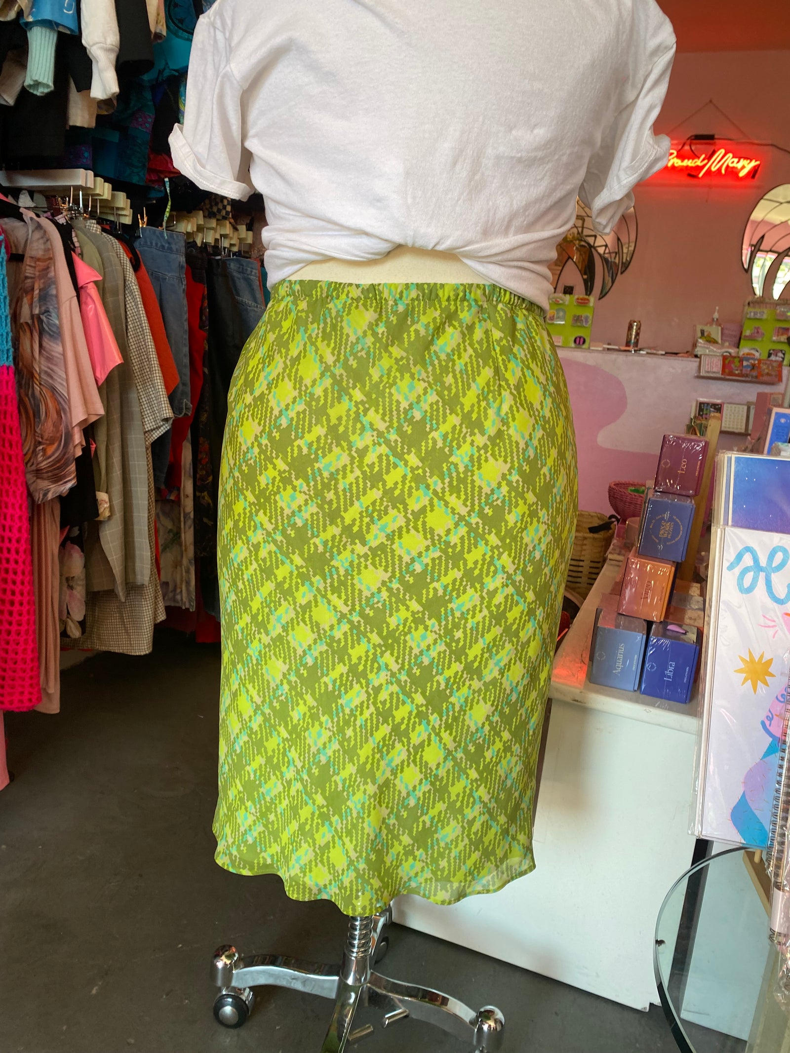 Y2K Venezia Pixelated Skirt