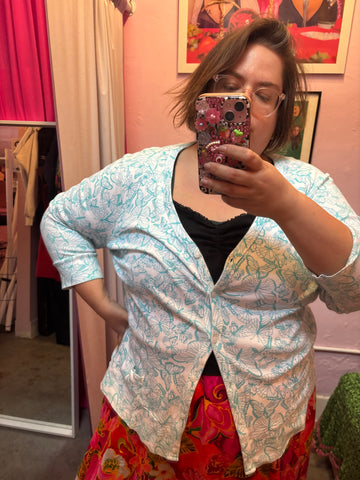 1980's Teal Sweater Dress - 2X - 5X