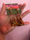 Rare Vintage Chain Link Purse Earrings