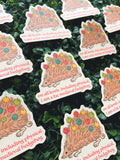 Fat Medieval Hedgehog Waterproof Vinyl Sticker