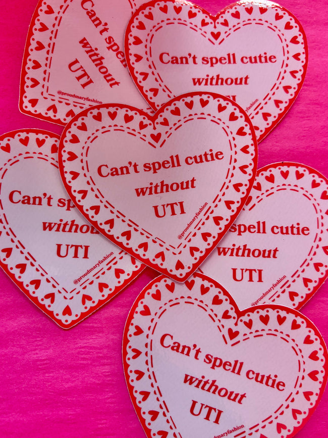 Can’t Spell Cutie Sticker