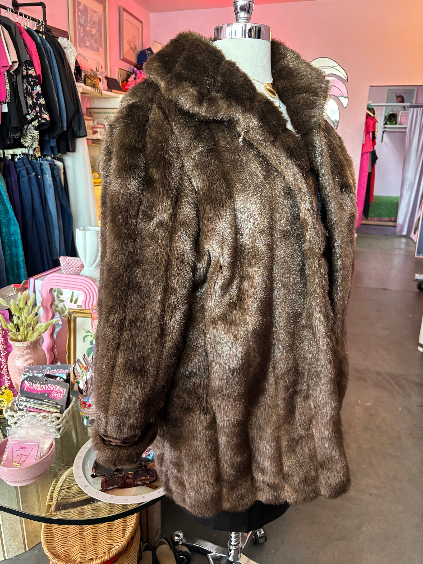 Carmela Faux Fur Coat - 1X