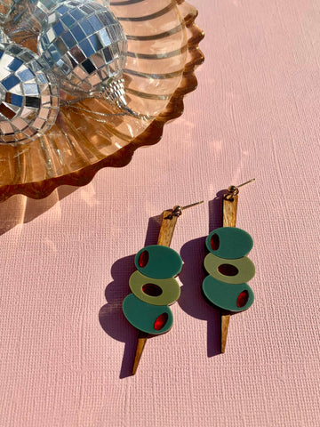 Abstract Tulip Earrings