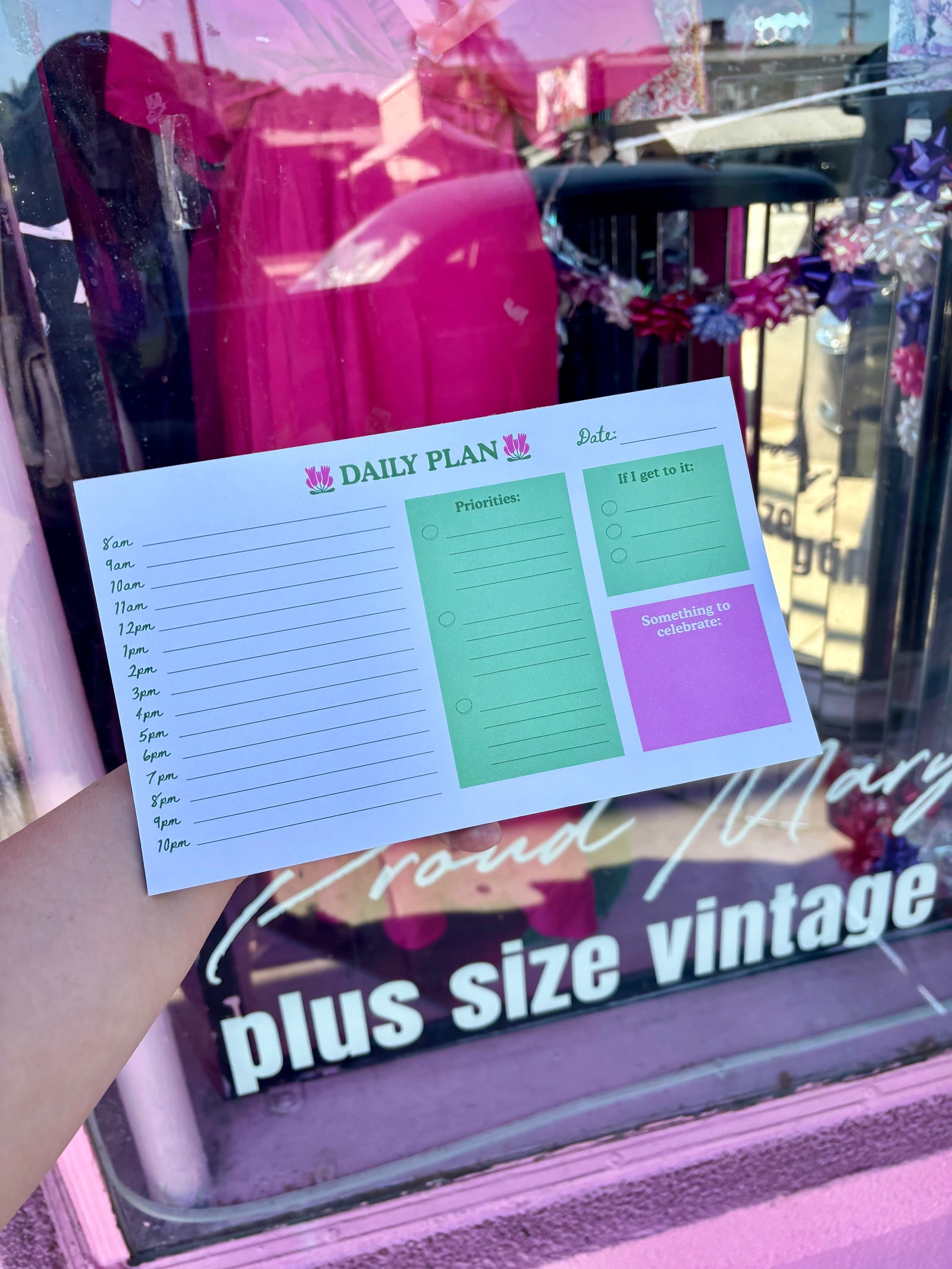 Proud Mary Jumbo Daily Plan Notepad