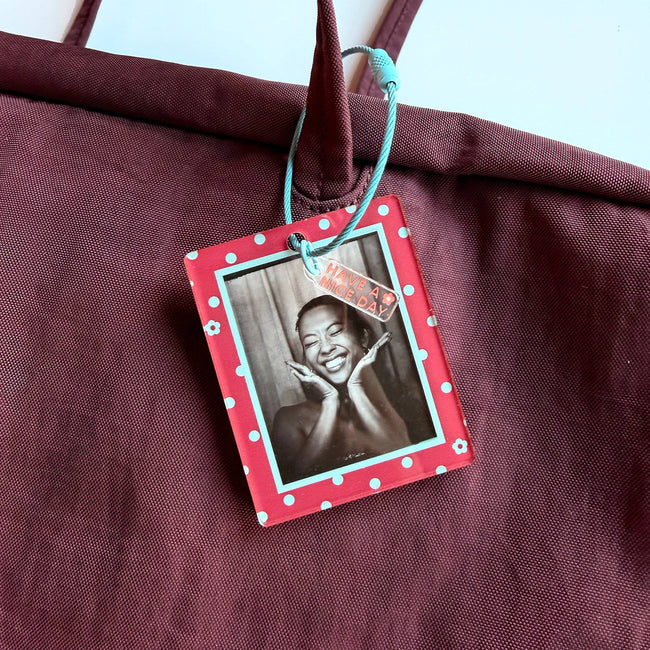 Photo Frame Keychain- Maroon Sky